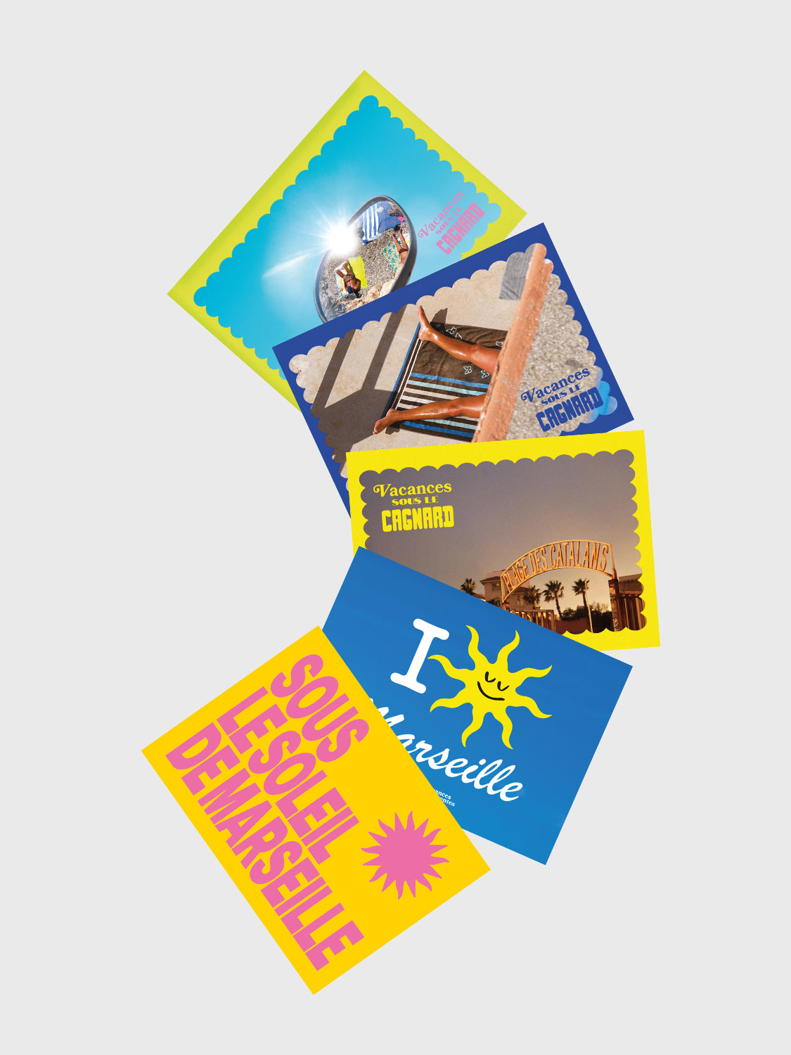 Lot 10x Carte postale 100% CHAUD CAGNARD Studio x Vacances Permanentes