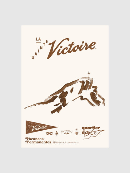 Affiche 30x40cm QUARTIER D'ÉTÉ Aix en Provence Vincent Maunier